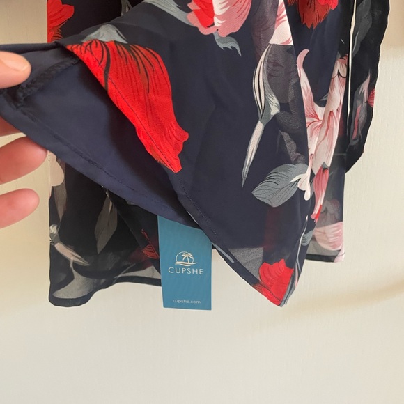 Cupshe NWT surplice neck belted mini dress size M - Picture 7 of 7